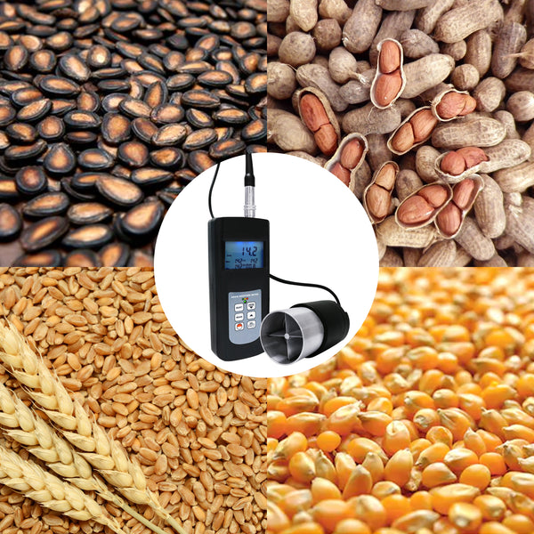 MMTK-814 Digital Grain Moisture Meter Rice Corn Wheat Tester 5~30