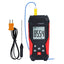 TK418PLUS_1P K-Type Thermocouple Thermometer -200~1372°C (-328~2501°F) Meter Temperature Range with Wired and Stainless Steel Probe, Backlight Function