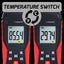 TK418PLUS_1P K-Type Thermocouple Thermometer -200~1372°C (-328~2501°F) Meter Temperature Range with Wired and Stainless Steel Probe, Backlight Function