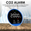 TK399PLUS Carbon Dioxide CO2 Monitor with Temperature and Humidity Measure Large Colored Display NDIR Sensor Rechargeable Meter for Air Quality in Homes, Offices, Schools, etc.