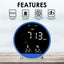 TK399PLUS Carbon Dioxide CO2 Monitor with Temperature and Humidity Measure Large Colored Display NDIR Sensor Rechargeable Meter for Air Quality in Homes, Offices, Schools, etc.