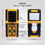 TK434PLUS Gas Monitor Ex, O2, CO, H2S Gas Leak Detector Natural Methane Gas Sniffer with Audio, Visual and Vibration Alarm