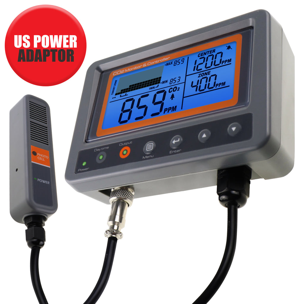 Carbon Dioxide Controller CO2 Monitor for Grow Tent, Hydroponics