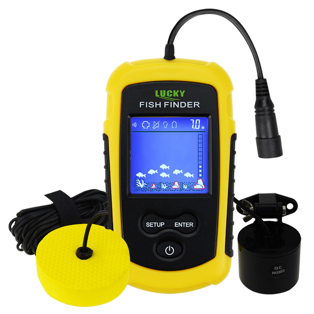 Fish Finder LUCKY FFC1108 1 Portable Fish Finders 100M Sonar Fishing Lure Echo  Sounder Fishing Finder Alarm Transducer Lake Sea Fishing 230608 From Dao05,  $42.42