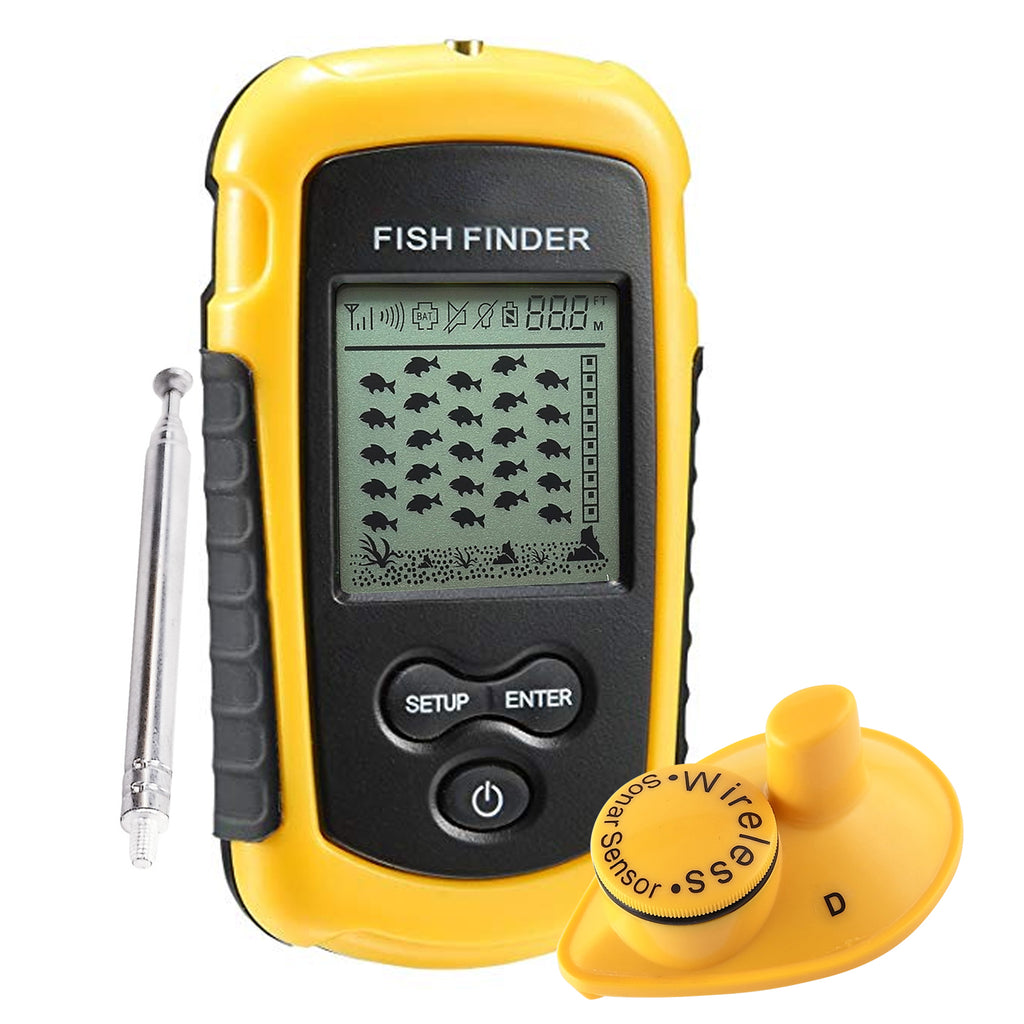 Lucky Portable Fish Finder Handheld Wired Fish Depth Finder Sonar