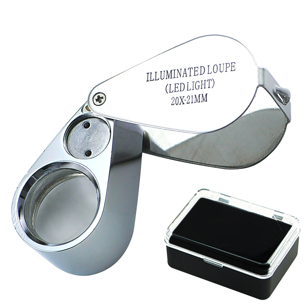 20X/10X Jewelers Eye Loupe Loop Magnifier Magnifying Glass for Watchmakers  Repair Eye Loupe Glass Jewelry Tools