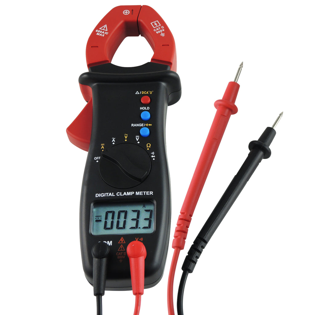 Digital Multimeter Tester AC Volt Ohm Amp Clamp Meter Auto Range
