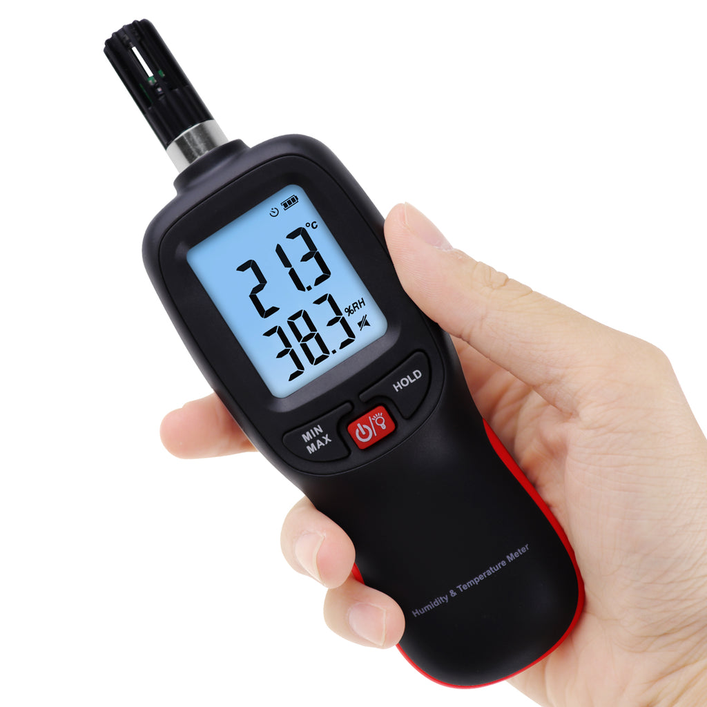 MS6508 Digital Temperature Humidity Meter, Akozon Digital Psychrometer  Thermometer Hygrometer Humidity Monitor with Temperature Gauge Meter with  Dew