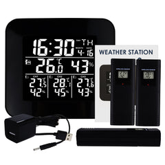 Digital Wireless Weather Station In/Outdoor Home Thermometer Hygrometer S3D8