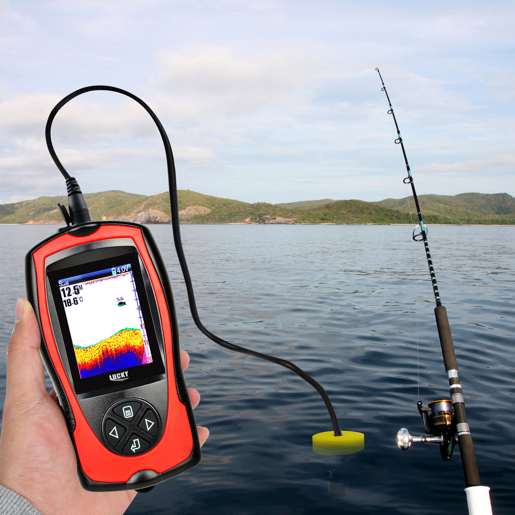 LUCKY FF1108-1CT Rechargeable Wireless Sonar for Fishing 45M Water
