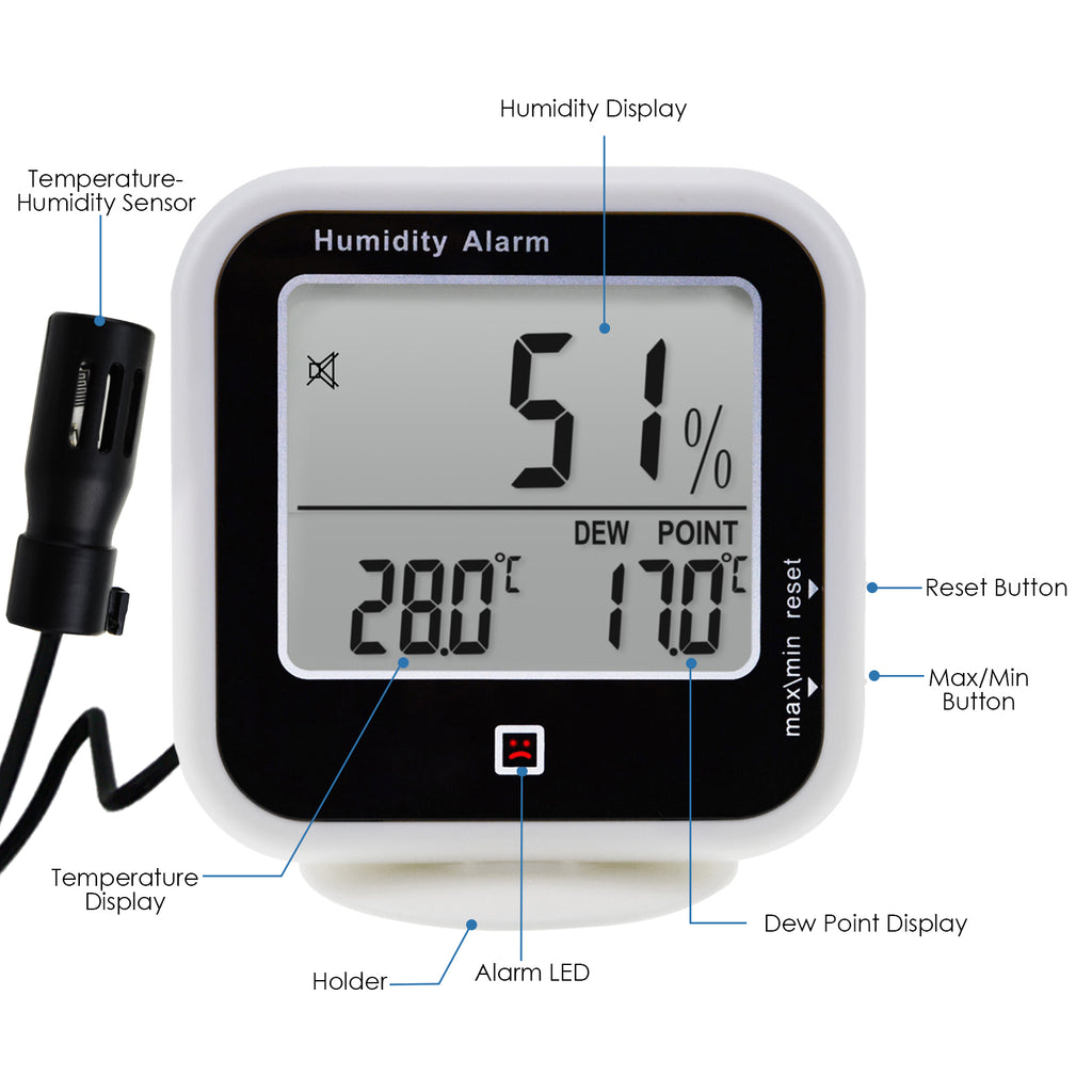 Indoor/Outdoor Thermometer/Hygrometer, 9-In.