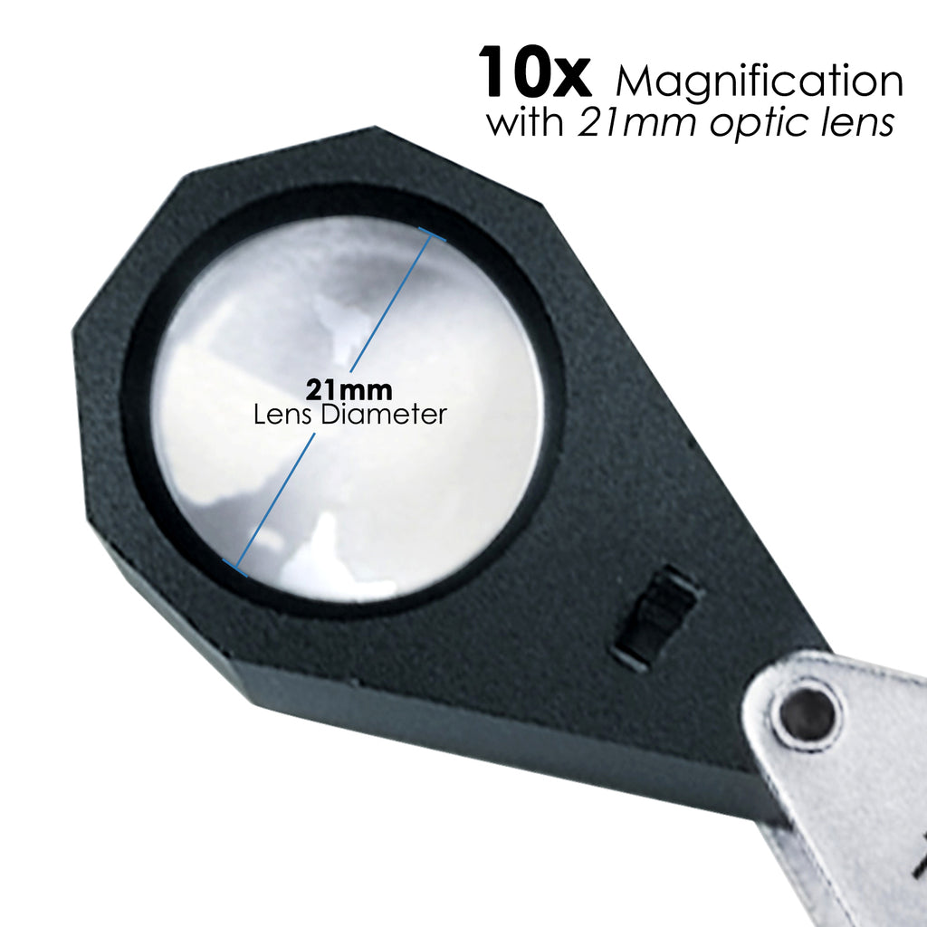 4 Focal Length Plastic Eye Loupe Magnifier Jewelry Inspection Tool