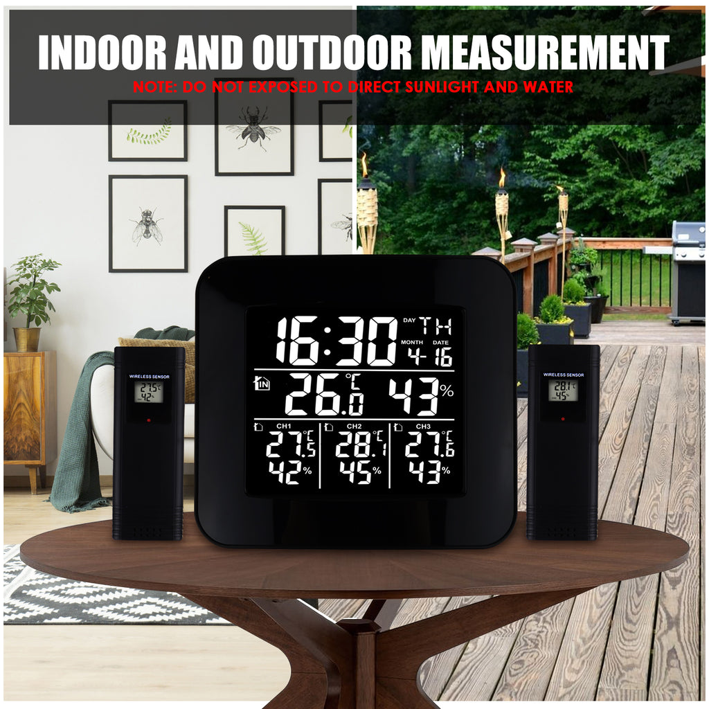  Weather Stations Wireless Indoor Outdoor Thermometers