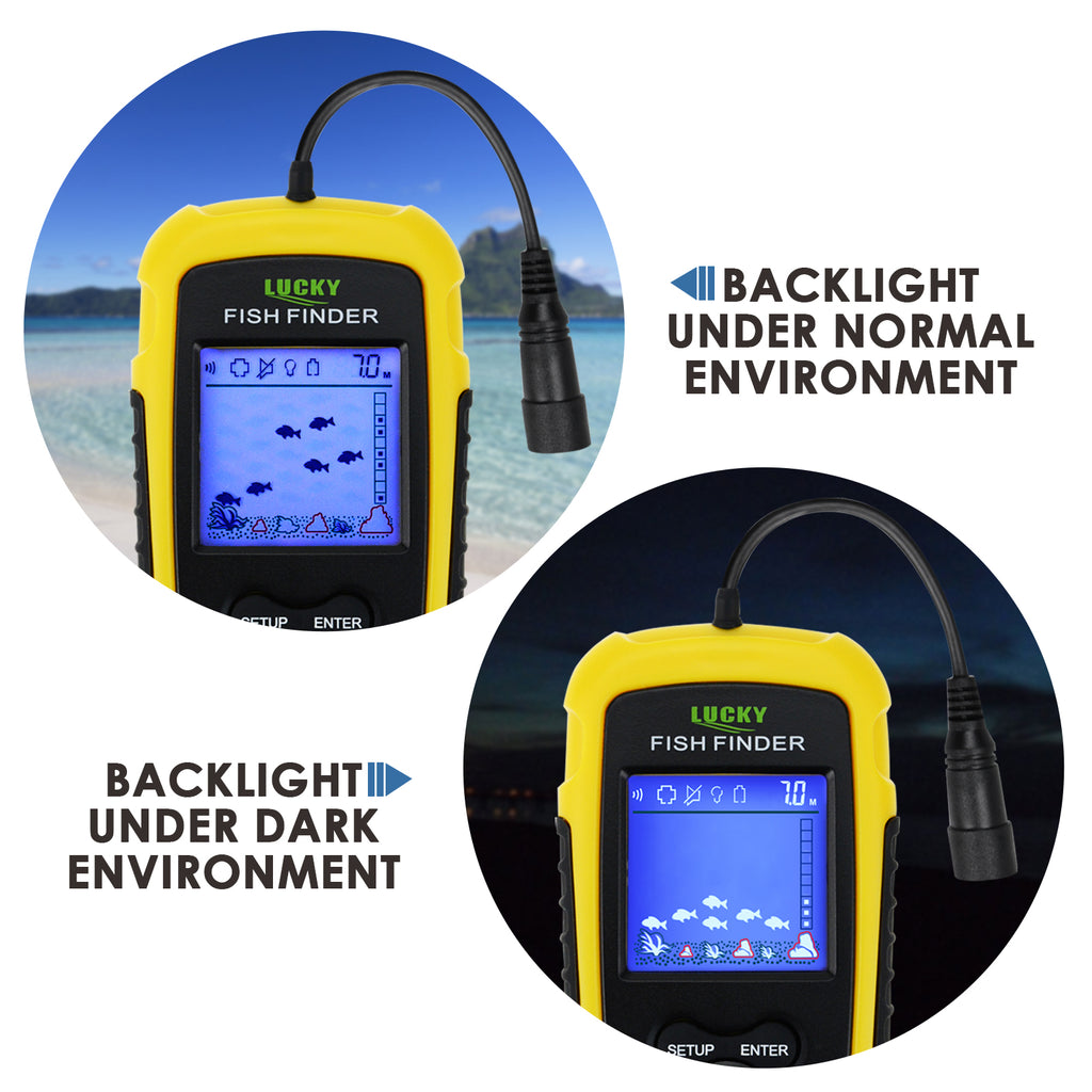 New Fish Finder Ff 108 Portable Fish Finder Fishfinder Outdoor Fishing Sonar  Sensor Display 2.8 - Fish Finder - AliExpress